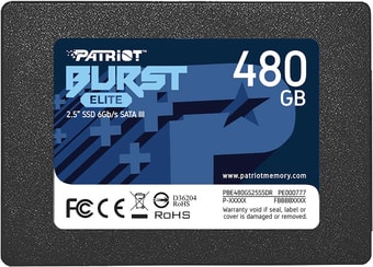 SSD Patriot Burst Elite 480GB PBE480GS25SSDR - фото