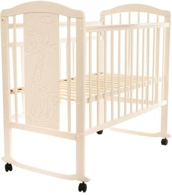 Классическая детская кроватка Pituso Noli Жирафик J-502 (слоновая кость) - фото
