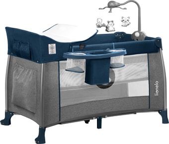 Манеж-кровать Lionelo Thomi (темно-синий) - фото