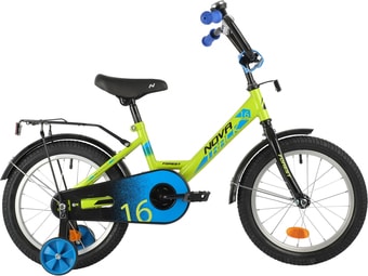 Детский велосипед Novatrack Forest 16 2021 161FOREST.GN21 (зеленый/черный) - фото