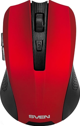 Мышь SVEN RX-350W (красный) - фото