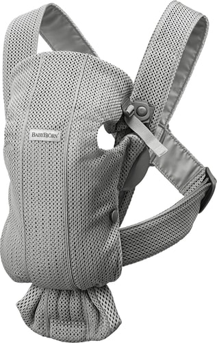 Рюкзак-переноска BabyBjorn Mini 3D Mesh (серый) - фото
