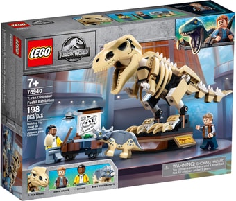 Конструктор LEGO Jurassic World 76940 Скелет тираннозавра на выставке - фото