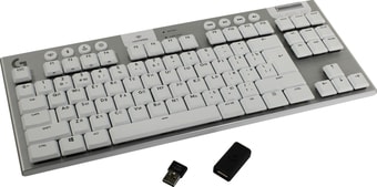 Клавиатура Logitech G915 TKL Lightspeed GL Tactile (серый) - фото