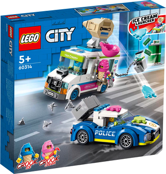 Конструктор LEGO City 60314 Погоня полиции за грузовиком с мороженым - фото
