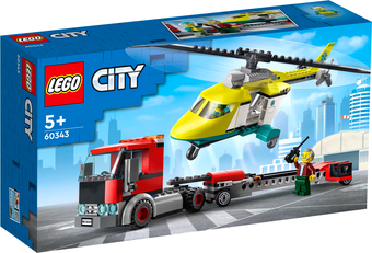 Конструктор LEGO City 60343 Грузовик для спасательного вертолета - фото