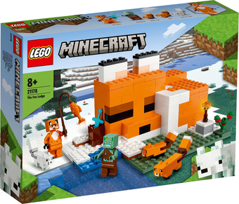Конструктор LEGO Minecraft 21178 Лисья хижина - фото