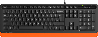 Клавиатура A4Tech Fstyler FKS10 (черный/оранжевый) - фото