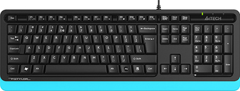 Клавиатура A4Tech Fstyler FKS10 (черный/синий) - фото