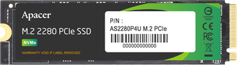 SSD Apacer AS2280P4U 256GB AP256GAS2280P4U-1 - фото