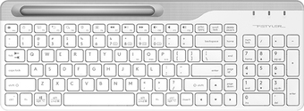 Клавиатура A4Tech Fstyler FBK25 (белый/серый) - фото