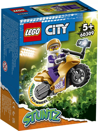 Конструктор LEGO City 60309 Трюковый мотоцикл с экшн-камерой - фото