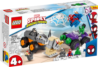 Конструктор LEGO Marvel Spiderman 10782 Схватка Халка и Носорога на грузовиках - фото
