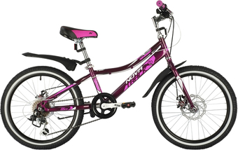 Детский велосипед Novatrack Aliсe 6.D 20 2021 20SH6D.ALICE.PR21 (фиолетовый) - фото