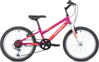 Детский велосипед Mikado Vida Kid 20 2022 (оранжевый/филетовый) - фото