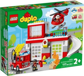 Конструктор LEGO Duplo 10970 Пожарная часть и вертолет - фото