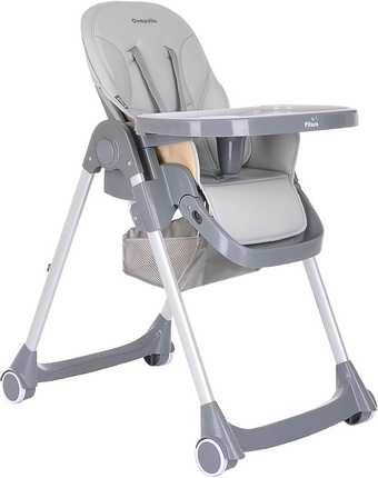 Высокий стульчик Pituso Compatto (light grey) - фото