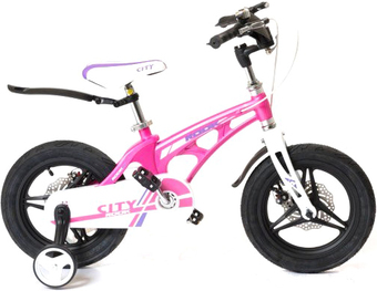 Детский велосипед Rook City 14 (розовый) - фото
