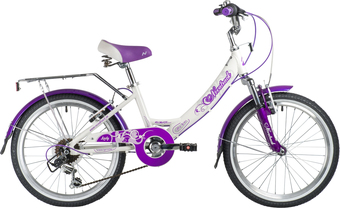 Детский велосипед Novatrack Girlish line 20 20AH6V.GIRLISH.WT9 (белый, 2019) - фото