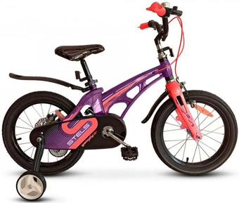 Детский велосипед Stels Galaxy 16 V010 (фиолетовый/красный) - фото