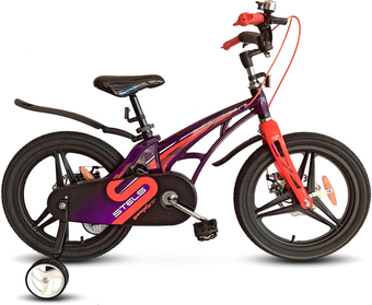 Детский велосипед Stels Galaxy Pro 14 V010 (фиолетовый/красный) - фото