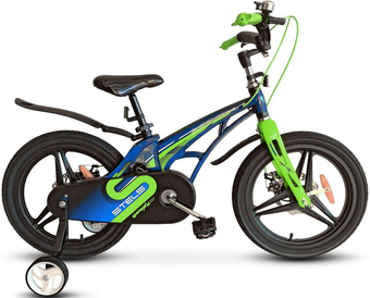Детский велосипед Stels Galaxy Pro 16 V010 (синий/зеленый) - фото
