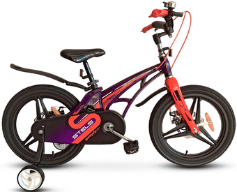 Детский велосипед Stels Galaxy Pro 16 V010 (фиолетовый/красный) - фото