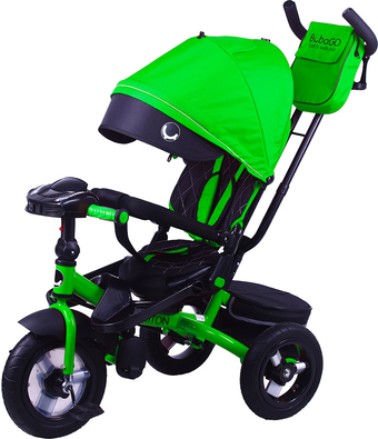 Детский велосипед Bubago Triton 2022 (Bluetooth, зеленый) - фото