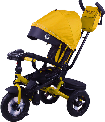 Детский велосипед Bubago Triton 2022 (Bluetooth, желтый) - фото