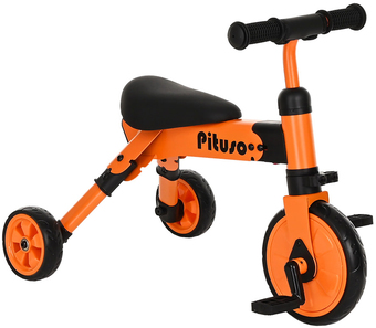 Детский велосипед Pituso Букашка складной (оранжевый) - фото