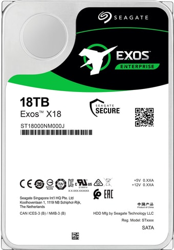 Жесткий диск Seagate Exos X18 16TB ST16000NM000J - фото