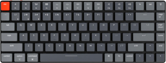 Клавиатура Keychron K3 Wireless V2 White Backlite (Keychron Red, нет кириллицы) - фото