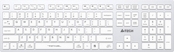 Клавиатура A4Tech Fstyler FBX50C (серебристый/белый) - фото