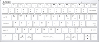 Клавиатура A4Tech Fstyler FX51 (серебристый/белый) - фото
