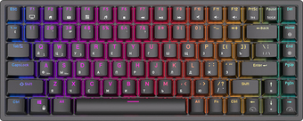 Клавиатура Royal Kludge RK84 RGB (черный, RK Red) - фото