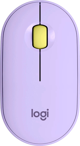 Мышь Logitech M350 Pebble (лавандовый) - фото