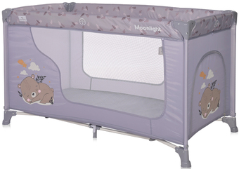 Манеж-кровать Lorelli Moonlight 1 2023 (серый, мечта) - фото