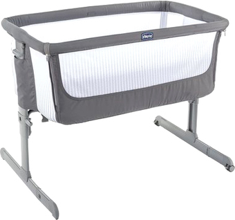 Приставная детская кроватка Chicco Next2me Air (dark grey) - фото