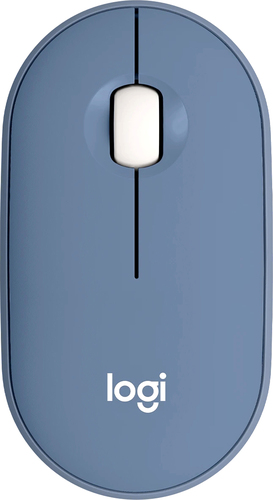 Мышь Logitech M350 Pebble (темно-синий) - фото