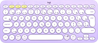 Клавиатура Logitech Multi-Device K380 Bluetooth 920-011166 (фиолетовый/белый, нет кириллицы) - фото