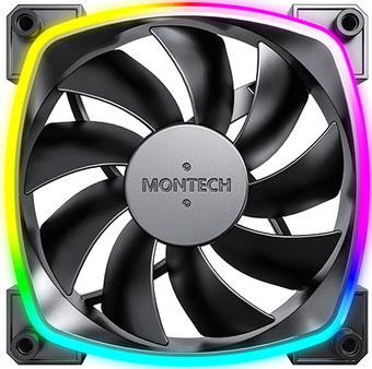 Вентилятор для корпуса Montech AX120 PWM (черный) - фото
