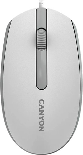 Мышь Canyon M-10 (белый/серый) - фото
