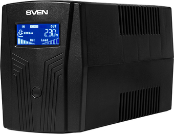Источник бесперебойного питания SVEN Pro 650 (LCD, USB) - фото