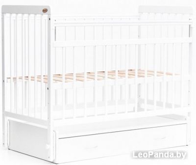 Детская кроватка Bambini Euro Style М 01.10.04 (белый) - фото