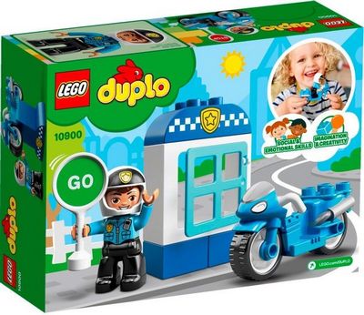Конструктор LEGO Duplo 10900 Полицейский мотоцикл - фото4