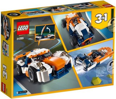 Конструктор LEGO Creator 31089 Оранжевый гоночный автомобиль - фото2