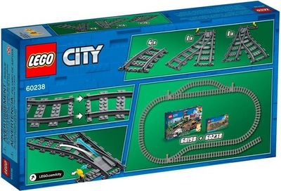 Конструктор LEGO City 60238 Железнодорожные стрелки - фото4