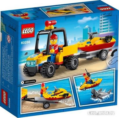 Конструктор LEGO City 60286 Пляжный спасательный вездеход - фото2