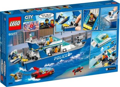 Конструктор LEGO City 60277 Катер полицейского патруля - фото2