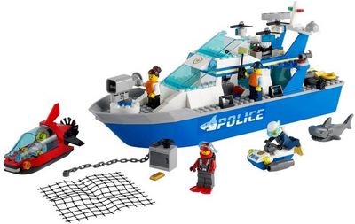 Конструктор LEGO City 60277 Катер полицейского патруля - фото3